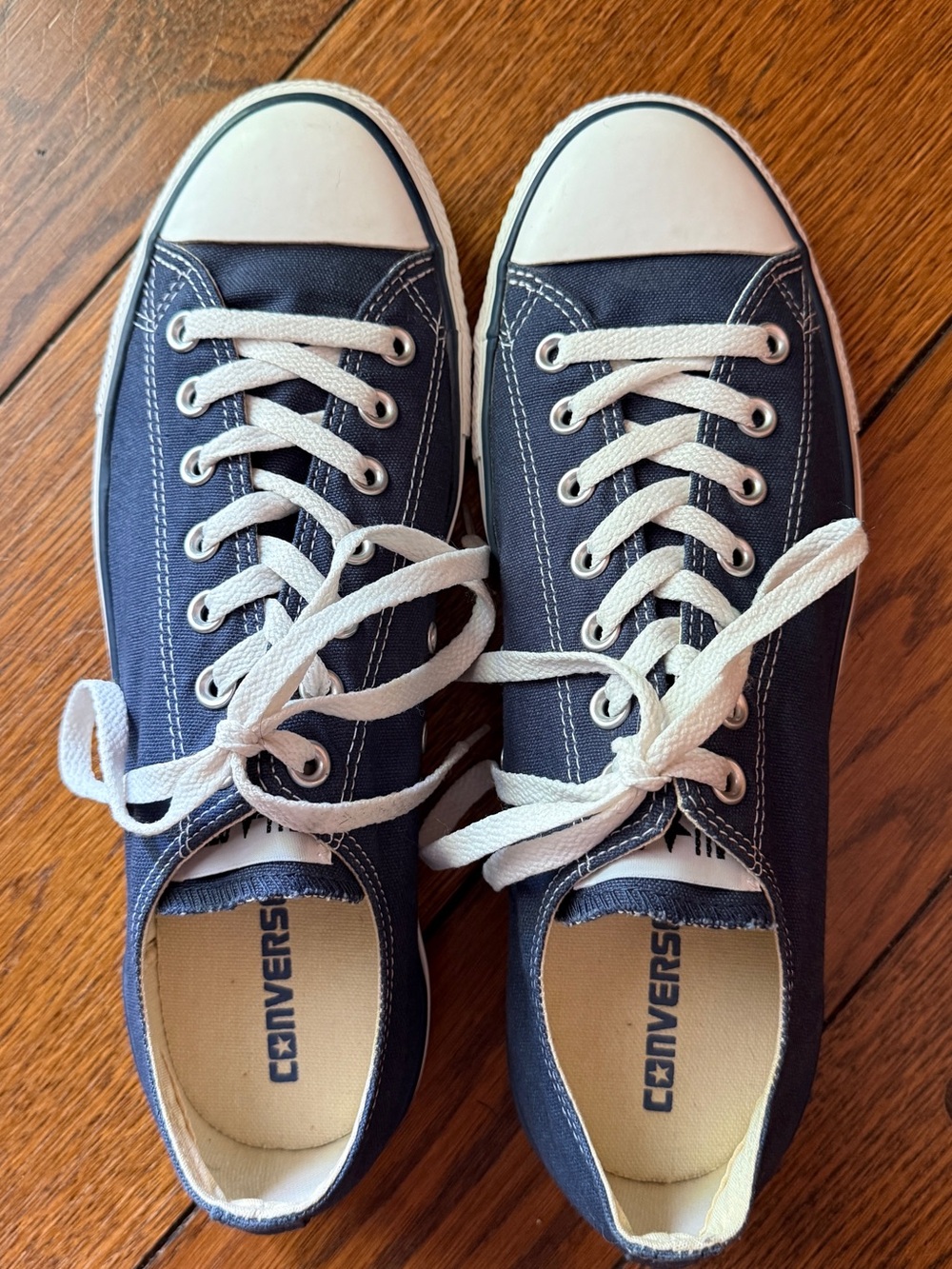 CONVERSE Chuck Taylor All-Star Low-Top Sneakers Navy Blue Men's 11/Women’s 13 - Picture 7 of 10